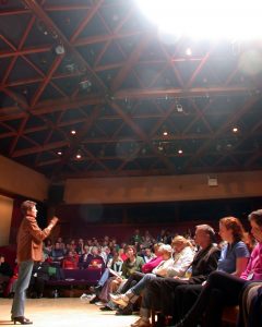 Conference in the Universal Hall ©Findhorn Foundation