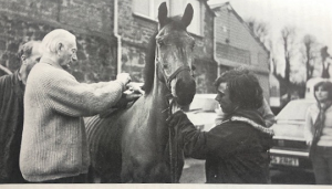 Bruce MacManaway treating a horse photo Janet Banks