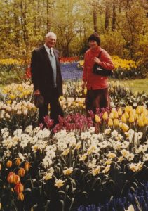 Bruce and Patricia MacManaway on a trip to give workshops in Amsterdam May 1982 photo Janet Banks