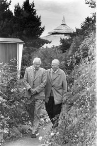 Peter Caddy & Richard St. Barbe Baker photo Findhorn Foundation