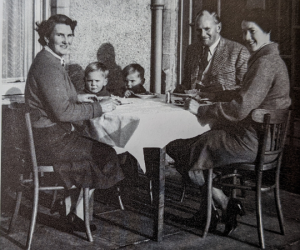 Peter, Eileen, Dorothy and the 3 boys photo Findhorn Foundation