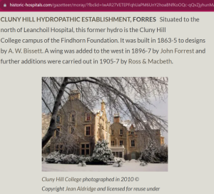 Historic Hospitals website about Cluny