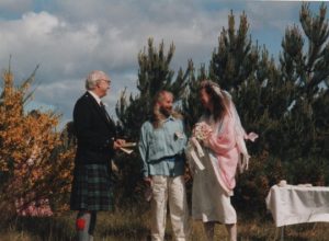 Alan and Cornelia wedding 1995 photo Cornelia Featherstone