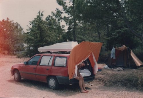 arriving at Findhorn July 1987 photo Cornelia Featherstone