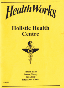 Healthworks booklet 2000