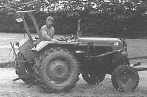 EarthShare Mathis on tractor One Earth Magazine Vol 15, 1994, p31