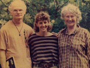 With Dorothy Maclean and a local friend in Brazil, 1996, photo Charles Petersen