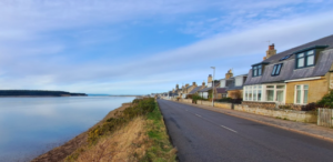 Findhorn village and Bay photo Graham Meltzer