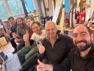 team in the maintenance shed photo Jonathan Caddy