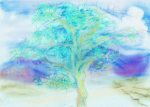 Story Tree pastel by Anniese Giuntini Worth