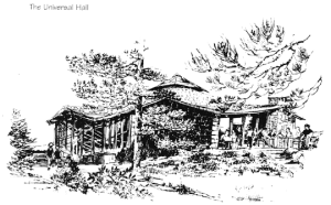 The Universal Hall drawing by Harley Miller for Sights&Insights