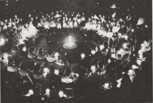 Candlelight meditation in the Universal Hall