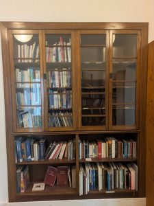 Book cases Cluny Library photo Cornelia Featherstone