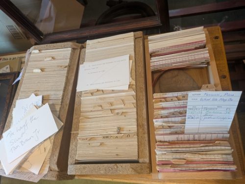 catalogue Cluny Library photo Cornelia Featherstone