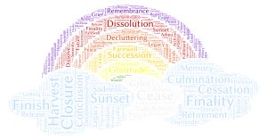 Word cloud for Endings