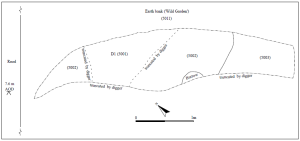 Illus 3: Pre-excavation plan of midden