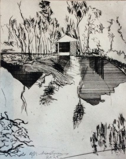 Cullerne pond and pavillion by Geoff MacEwan