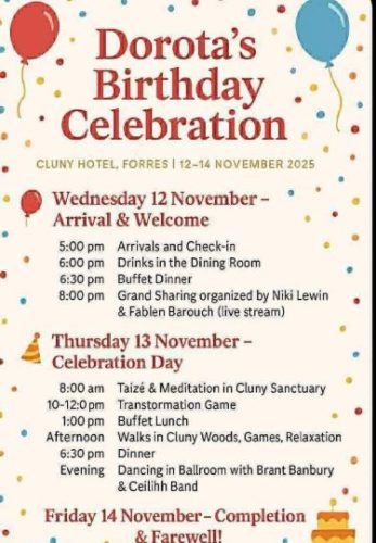 celebration schedule