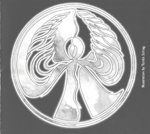 Angel illustration by Tordis Schlag incorporating the original drawing by Barbara Thomas