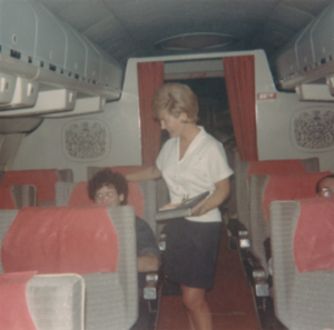Jane serving in 1st class on VC 10