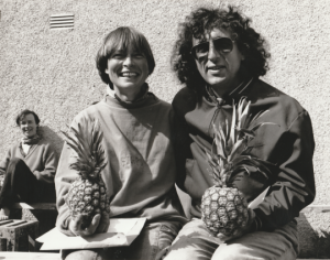 Judith Bone and Fabien Barouch with Chantal Kickx in the background photo Judith Bone