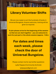 Library Schedule 17th June poster