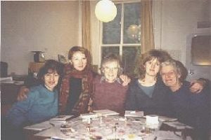 My first box game (1987 or 88) with Joy, Lori, her mum, Kat and Susie photo Romany Buck